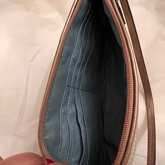 Coach Gold Metallic Clutch wristlet - Picture 3 of 3